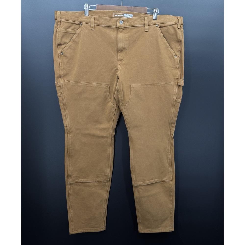 Carhartt Women's 22W Rugged Flex Double Front Work Pants Brown NWT Farm Ranch